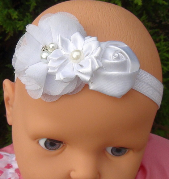 Headband - Arranjo de Flores para Cabelo - Elástico