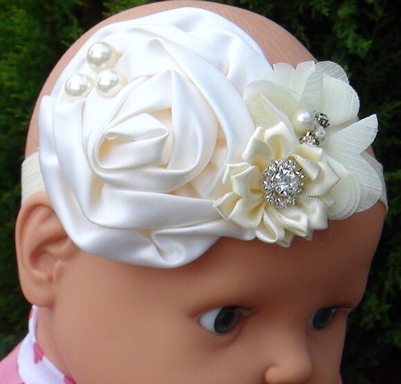 Headband - Arranjo de Flores para Cabelo - Elástico