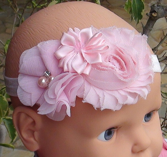 Headband - Arranjo de Flores para Cabelo - Elástico