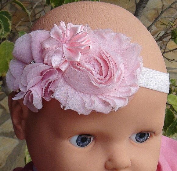 Headband - Arranjo de Flores para Cabelo - Elástico