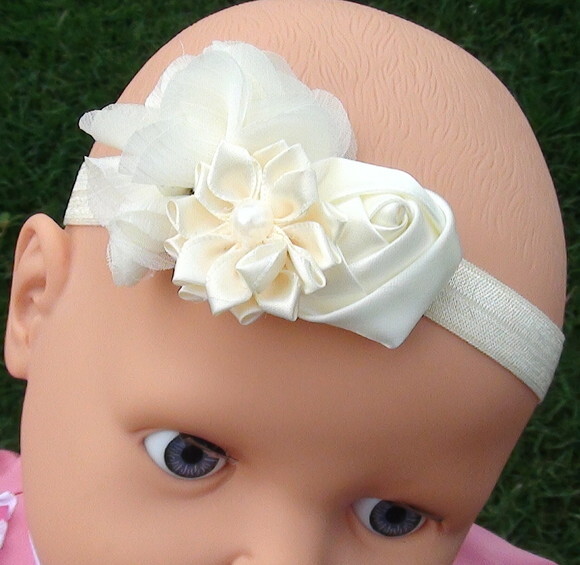 Headband - Arranjo de Flores para Cabelo - Elástico