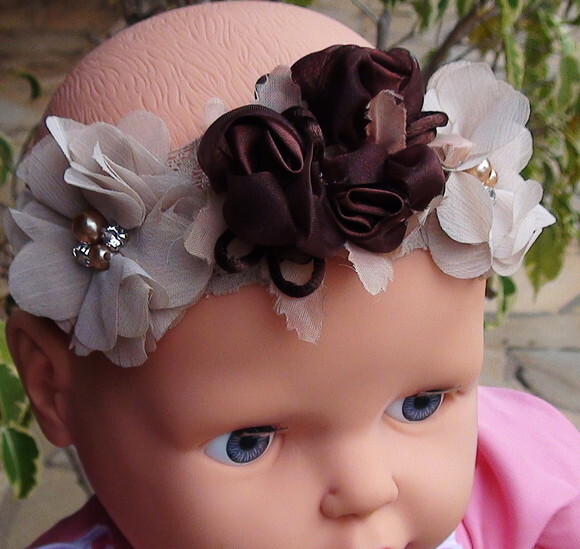 Headband - Arranjo de Flores para Cabelo - Elástico