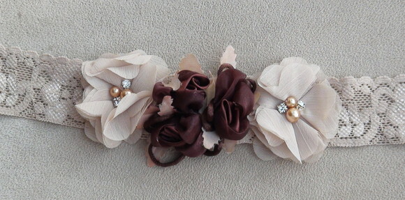 Headband - Arranjo de Flores para Cabelo - Elástico