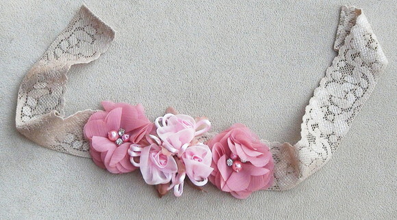 Headband - Arranjo de Flores para Cabelo - Elástico