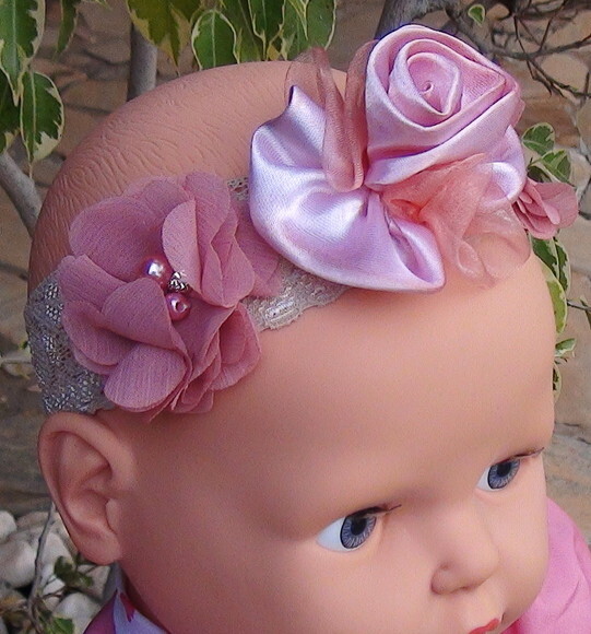 Headband - Arranjo de Flores para Cabelo - Elástico