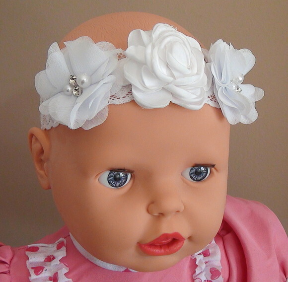 Headband - Arranjo de Flores para Cabelo - Elástico