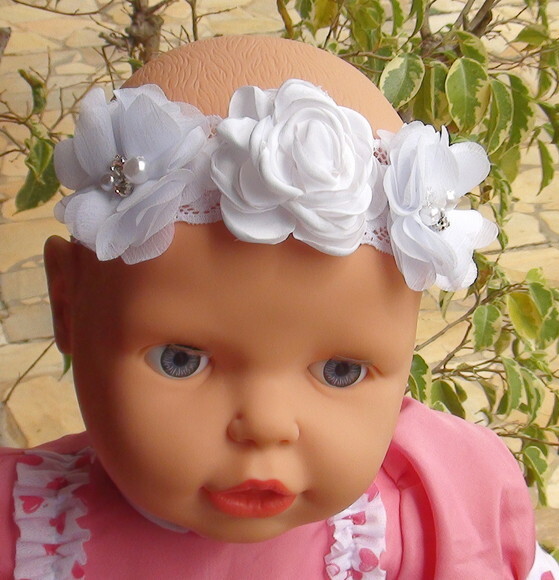 Headband - Arranjo de Flores para Cabelo - Elástico