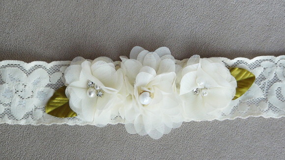 Headband - Arranjo de Flores para Cabelo - Elástico