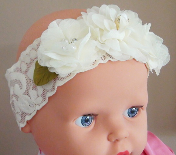 Headband - Arranjo de Flores para Cabelo - Elástico