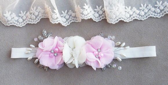 Headband - Arranjo de Flores para Cabelo - Elástico