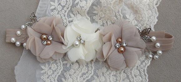 Headband - Arranjo de Flores para Cabelo - Elástico