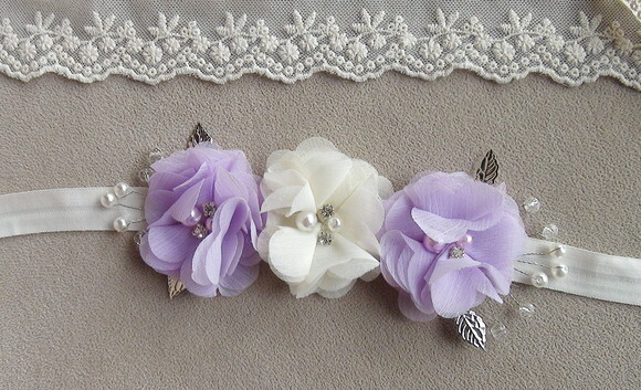 Headband - Arranjo de Flores para Cabelo - Elástico