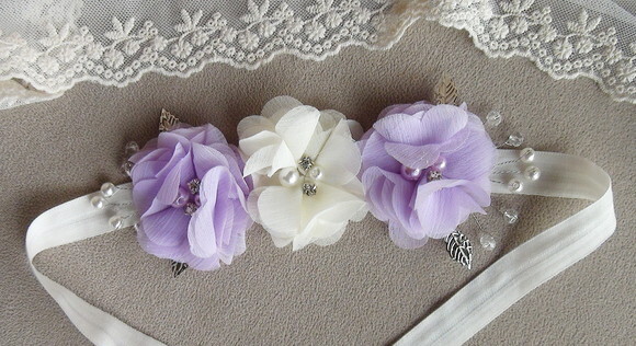 Headband - Arranjo de Flores para Cabelo - Elástico