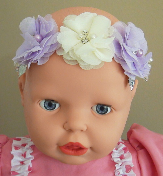 Headband - Arranjo de Flores para Cabelo - Elástico