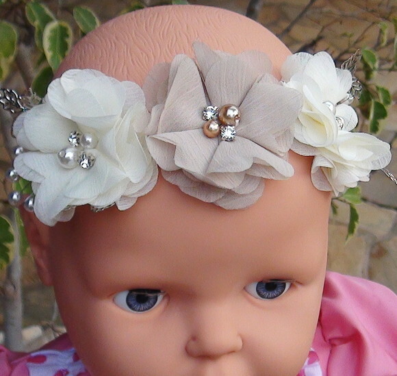 Headband - Arranjo de Flores para Cabelo.