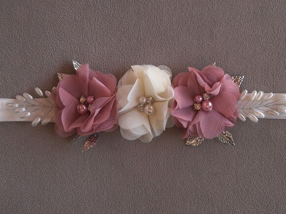 Headband -arranjo de Flores para Cabelo - Elástico