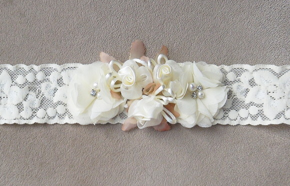 Headband - Arranjo de Flores para Cabelos - Elástico