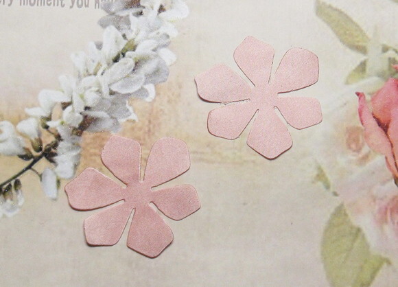 Pétalas de Flor em Cetim - Rose Claro - 30 un