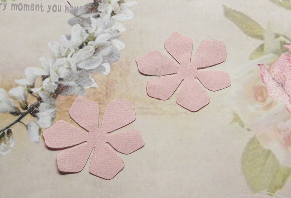 Pétalas de Flor em Cetim - Rose Claro - 30 un