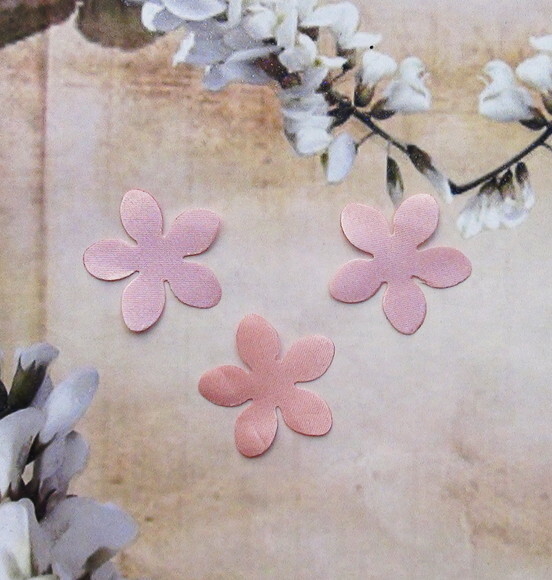 Pétalas de Flor em Cetim - Rose Claro - 30 un