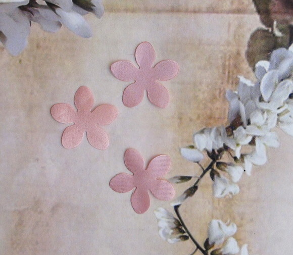 Pétalas de Flor em Cetim - Rose Claro - 30 un