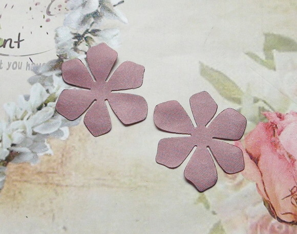 Pétalas de Flor em Cetim - Rose Queimado - 30 un