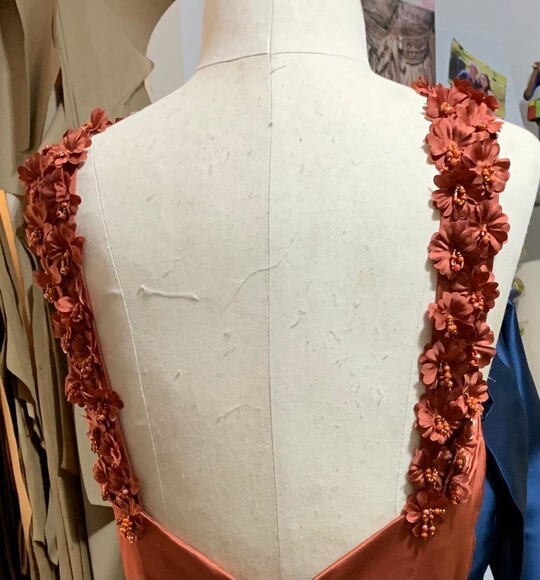 Pétalas de Flores em Cetim 3d - 30 un . - Rose Queimado