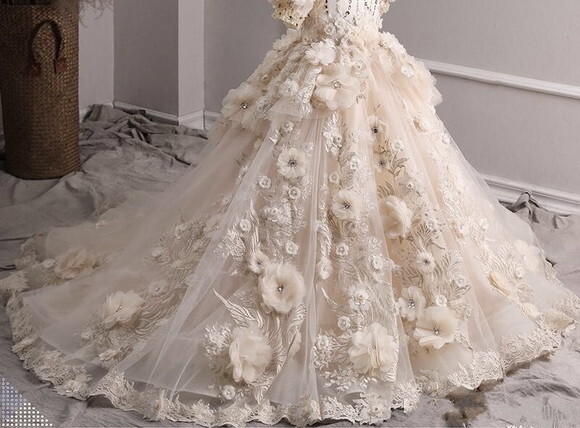 Pétalas de Flores em Cetim e Organza - 6 cm - 30 un