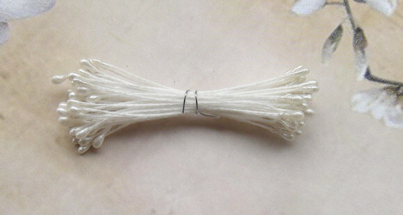 Pistilo para Flores Perolado - Stamen - 100 un