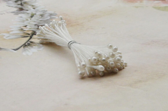Pistilo para Flores Perolado - Stamen - 100 un