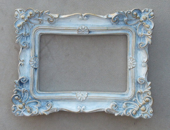 Quadro em Gesso - Azul Antigo.