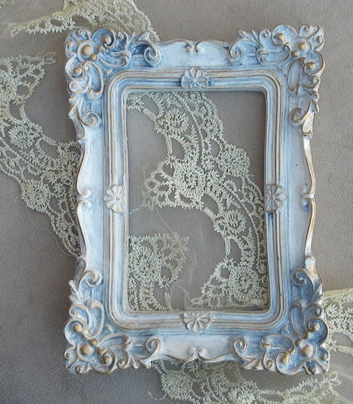 Quadro em Gesso - Azul Antigo.