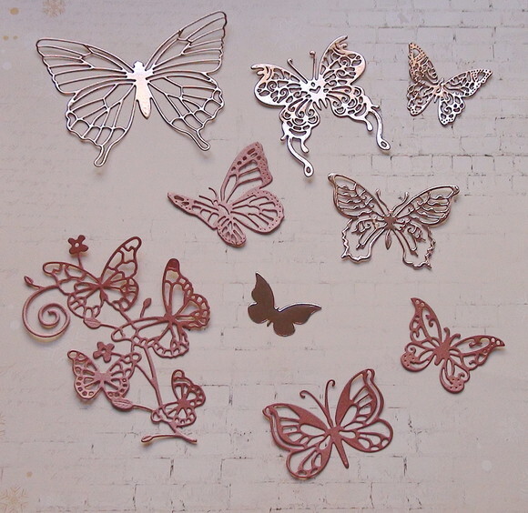 Recortes para Scrapbooking Borboletas - 09 un