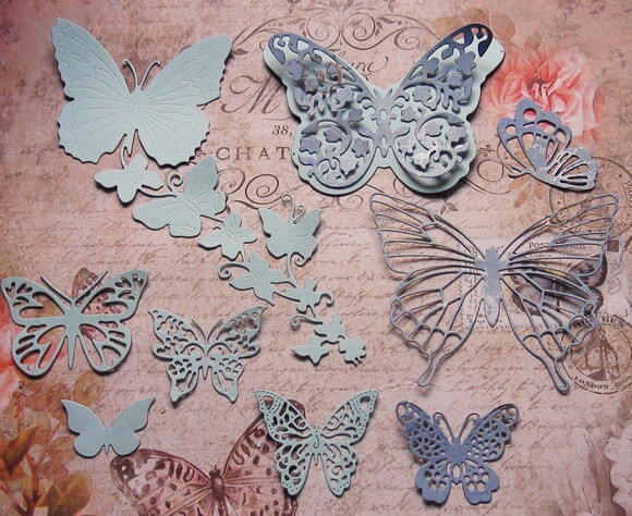 Recortes para Scrapbooking Borboletas - 09 un