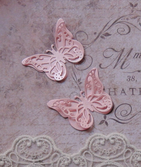 Recortes para Scrapbooking Borboletas - 10 un - Rosa