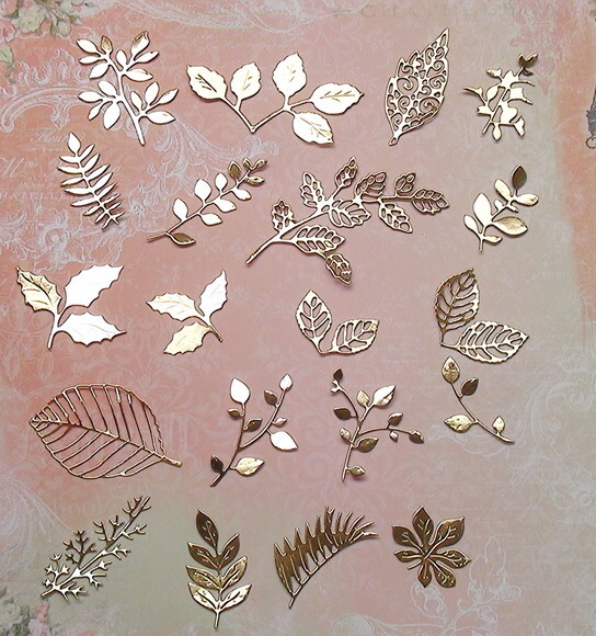 Recortes para Scrapbooking Folhas - 20 un