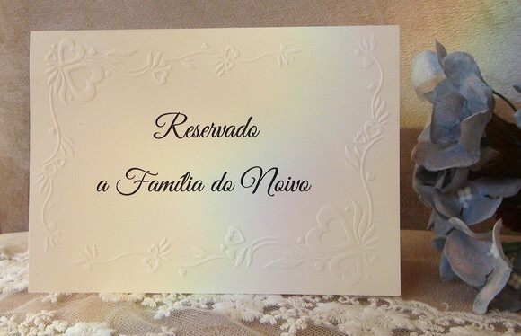 Reservado de Mesa - Casamento - 06 un
