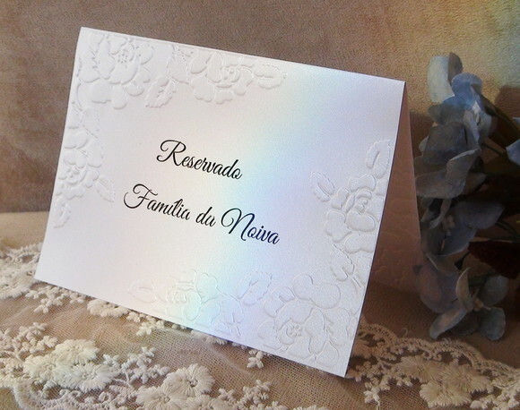 Reservado de Mesa - Casamento - 06 un