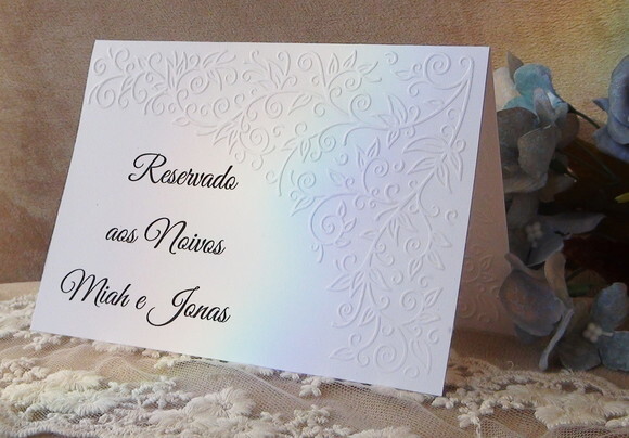 Reservado de Mesa - Casamento - 06 un