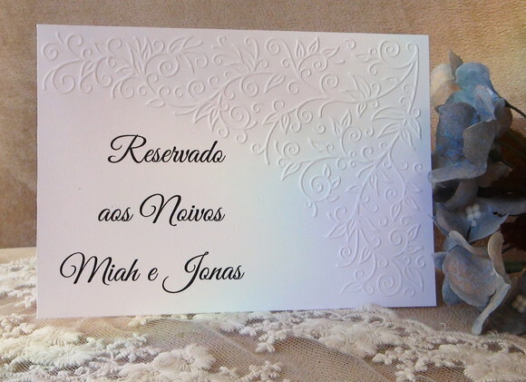 Reservado de Mesa - Casamento - 06 un