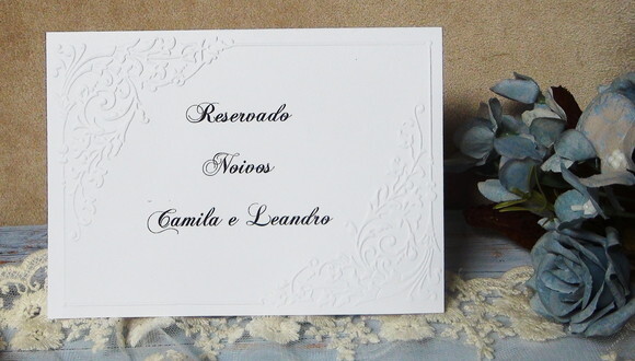 Reservado de Mesa - Casamento - 06 un