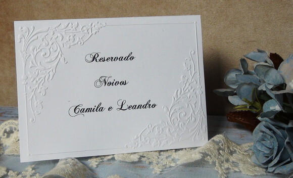 Reservado de Mesa - Casamento - 06 un