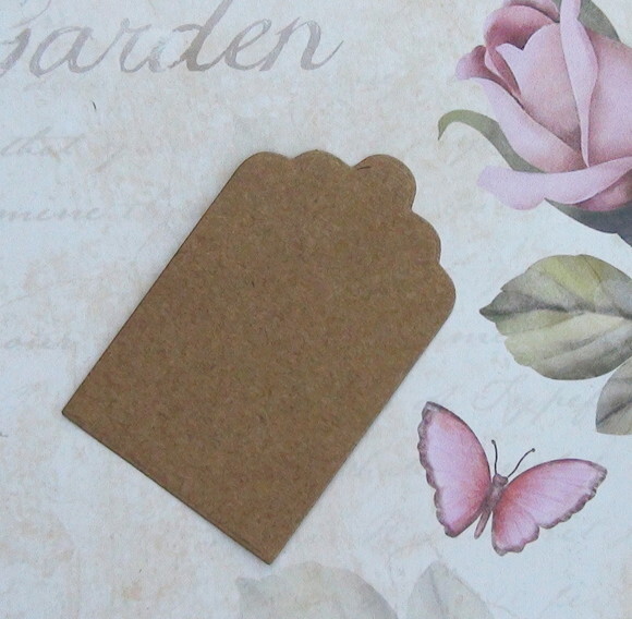 Tags em Papel Craft - 10 UN