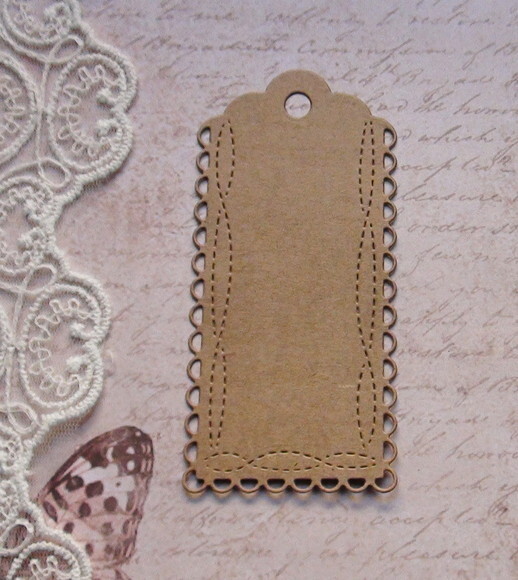 Tags em Papel Craft - 10 x 5,0 cm - 20 un