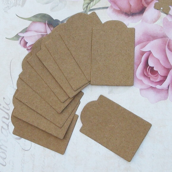 Tags em Papel Craft - 10 UN