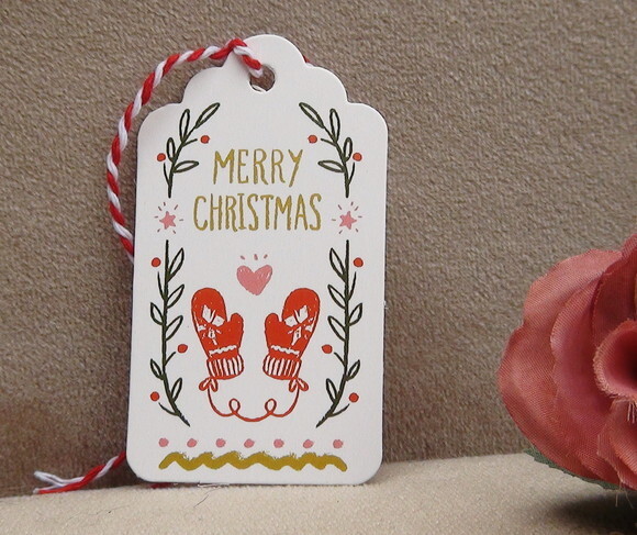 Tags Merry Christmas - 10 Unidades.