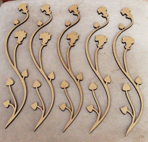 Apliques em mdf - 5 un