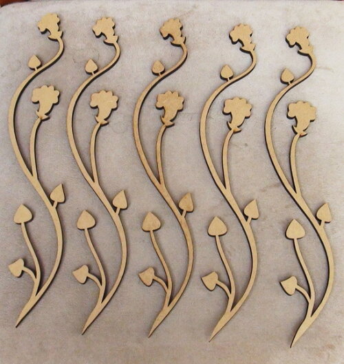 Apliques em mdf - 5 un