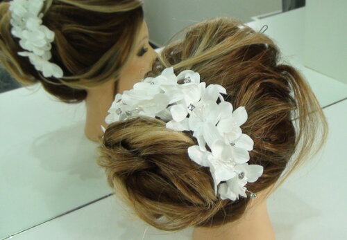 Arranjo para Cabelo de Noivas