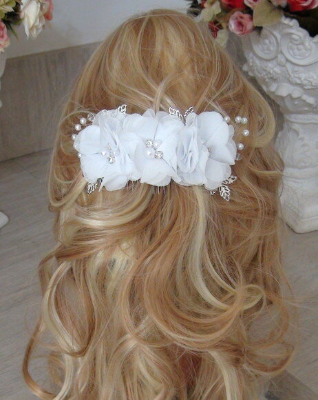 Arranjo para Cabelo de Noivas - 1 Unidade - Branco